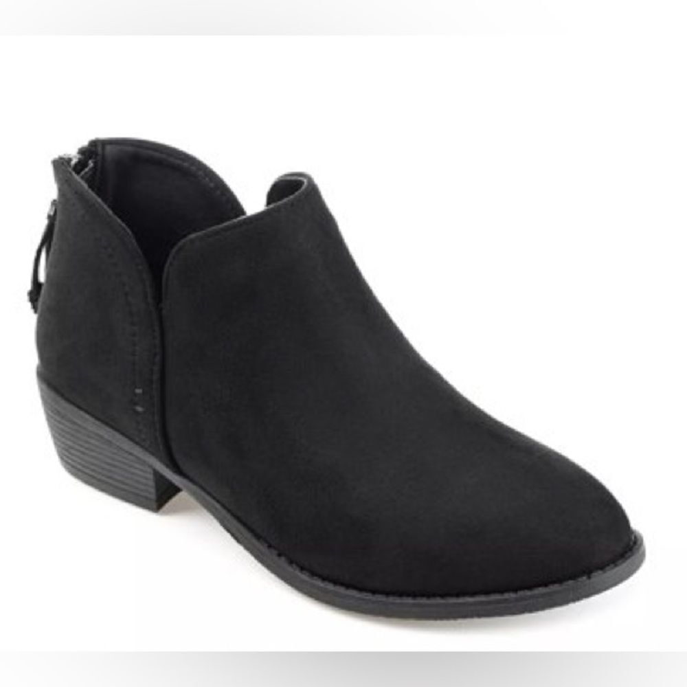 Journee Collection Black Ankle Booties